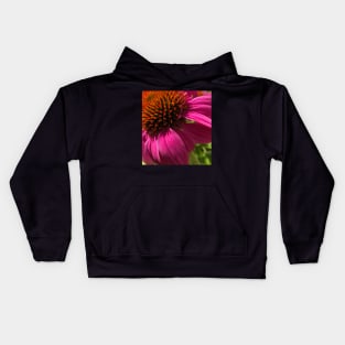 Fly with Pink Echinacea Kids Hoodie